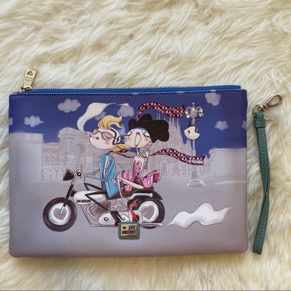 Love Moschino saffiano leather wristlet - Picture 3 of 8